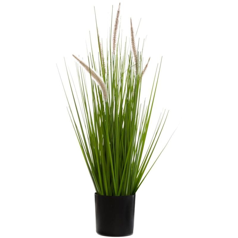 Atmosphera - Herbe artificielle en pot cat tails H70cm créateur d'intérieur