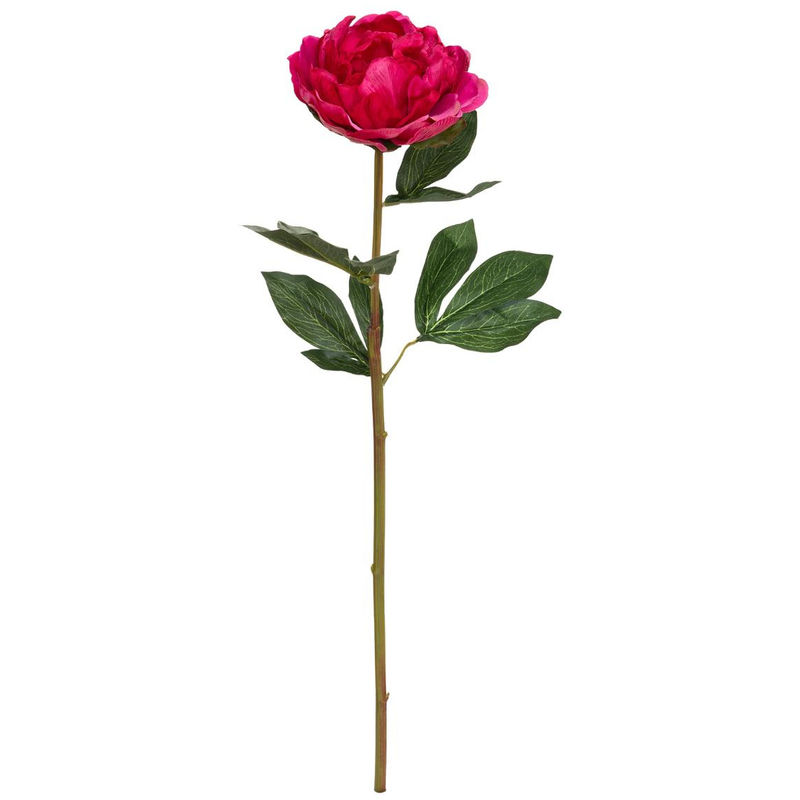 Atmosphera - Fleur artificielle Pivoine sur tige h 68 cm Rose
