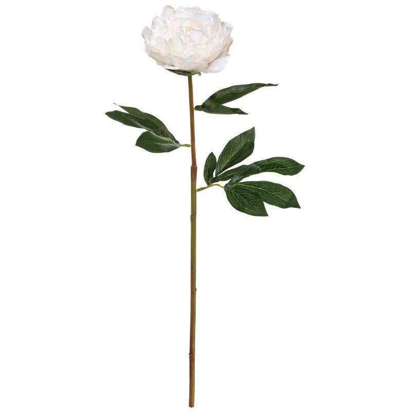 Fleur artificielle Pivoine sur tige h 68 cm Atmosphera Blanc