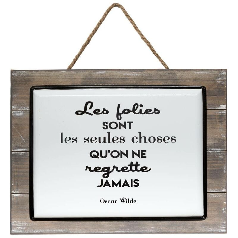 Plaque Citation 40x30,5cm Atmosphera créateur d'intérieur