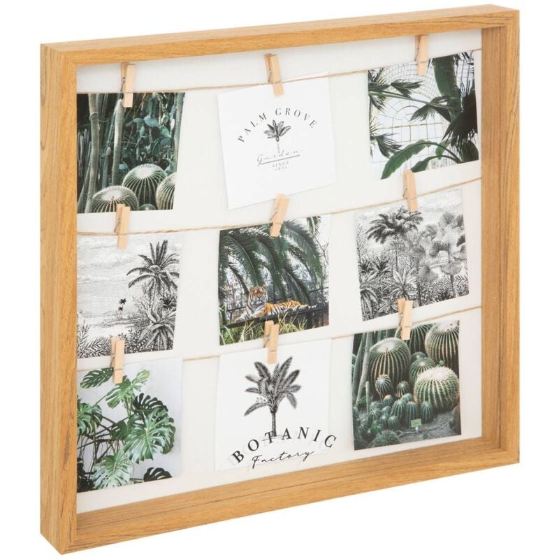 Porte-photos Bota bois 40x40cm Atmosphera créateur d'intérieur