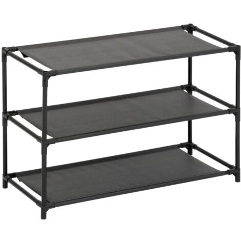 Atmosphera – Range-chaussures 9 paires – Dimensions L. 57 x l. 25 x H. 39 cm – Structure en polypropylène et acier – Capacité 6 kg