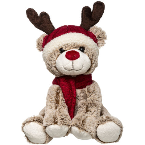 Atmosphera Renne peluche brun 35 cm décoration Noël