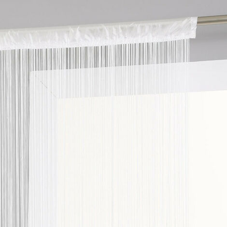 Atmosphera – Rideau fil 90 x 200 cm – 100% polyester – Passage de tringle tissé – Lavable en machine à 30° – Pour séparation d'espaces