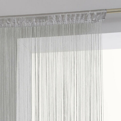 Atmosphera – Rideau fil 90 x 200 cm – 100% polyester – Passage de tringle tissé – Lavable en machine à 30° – Pour séparation d'espaces
