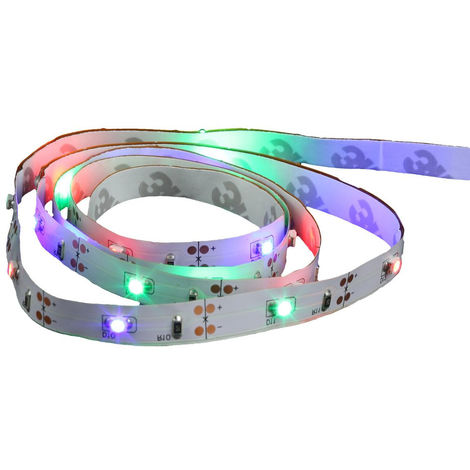 Atmosphera - Ruban LED multicolore à piles 1M - Multicolore