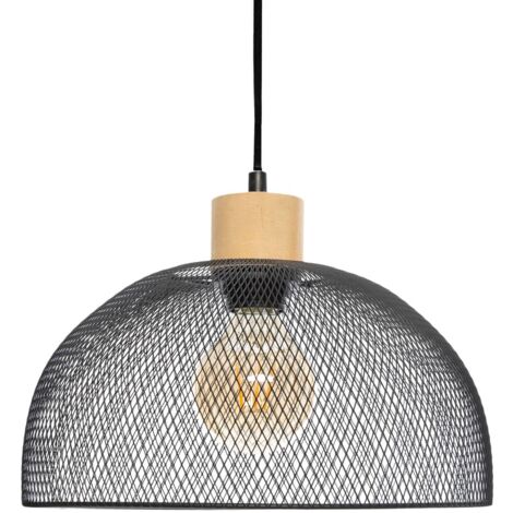 Atmosphera Sam Sospensione Lampada Nera 30 cm