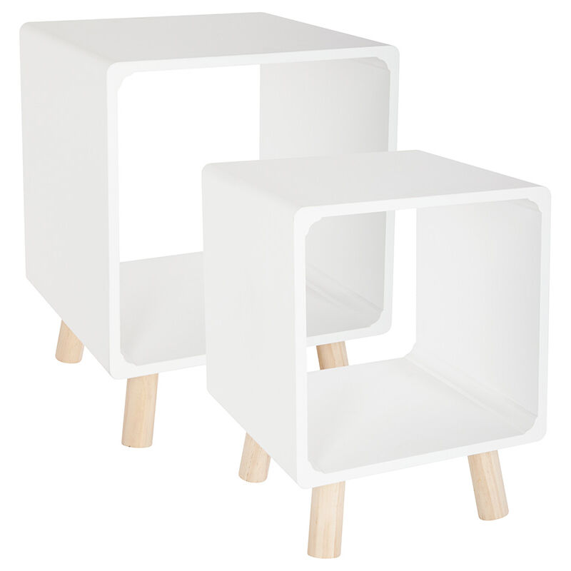 

Set 2 mesitas de noche color blanco colección 'nordic' - Atmosphera