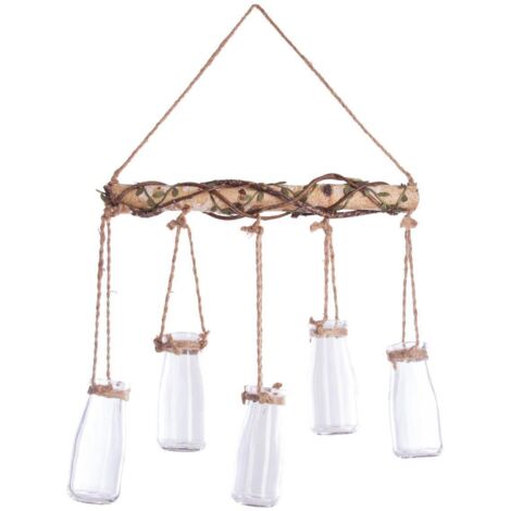 Atmosphera - Set de 5 soliflores Suspendus - Verre - Blanc