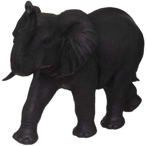Atmosphera – Statue éléphant extérieur 52cm en polyrésine – Résistante aux intempéries – Décoration intérieure et extérieure – Longueur 70cm, Largeur 34cm