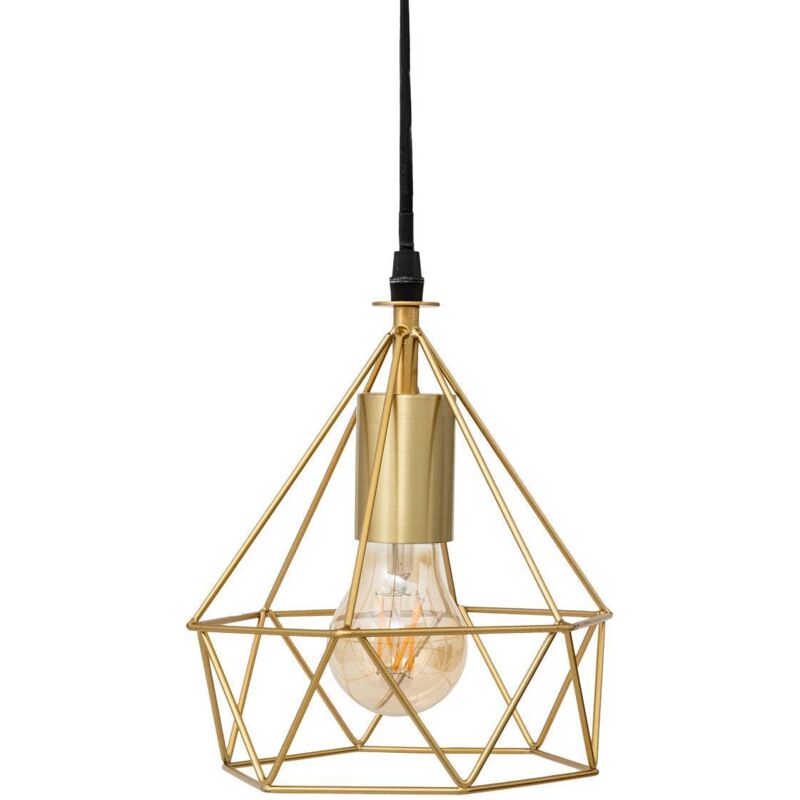 Atmosphera - Suspension ida géométrique, dorée, ø 17 cm