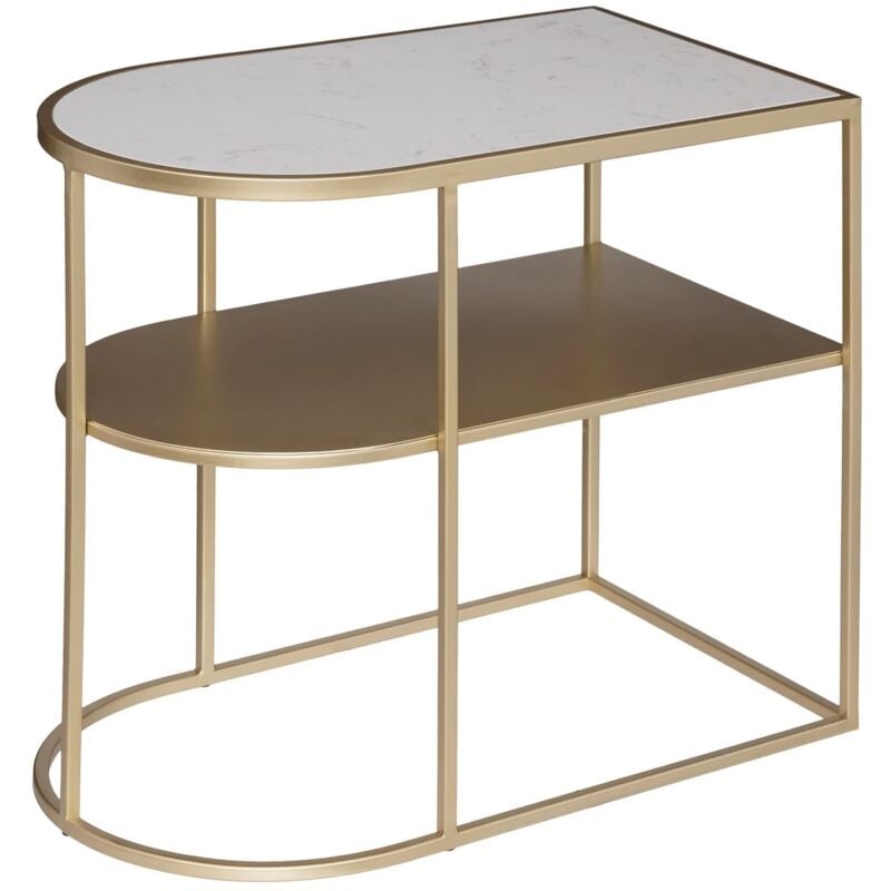 Table Café Paige Plateau Parbre Doré Atmosphera