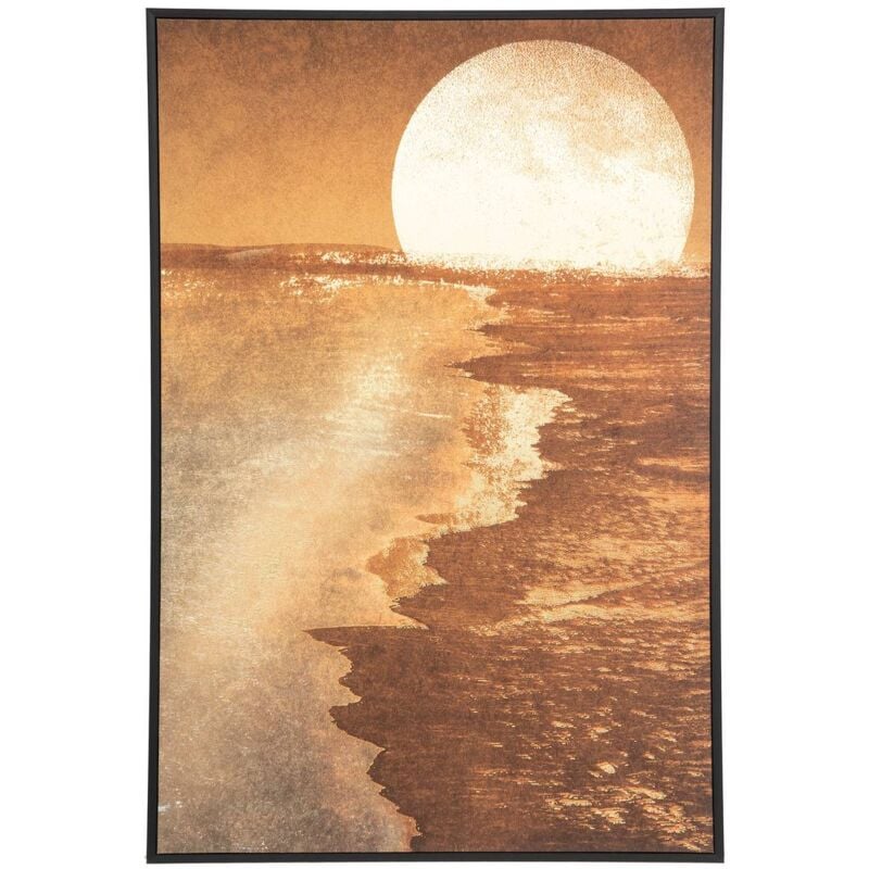 Toile encadrée Soleil bois 60x90cm - Atmosphera créateur d'intérieur