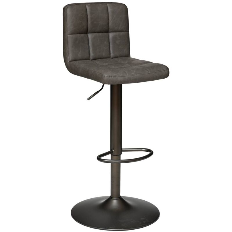 Atmosphera - Chaise de bar ajustable Delek gris créateur d'intérieur