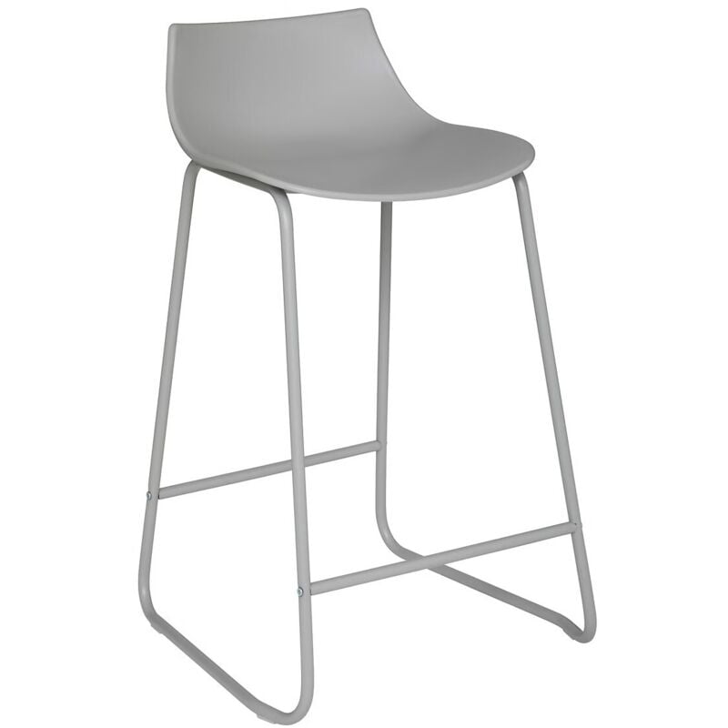 Atmosphera - Tabouret de bar Otac métal gris créateur d'intérieur