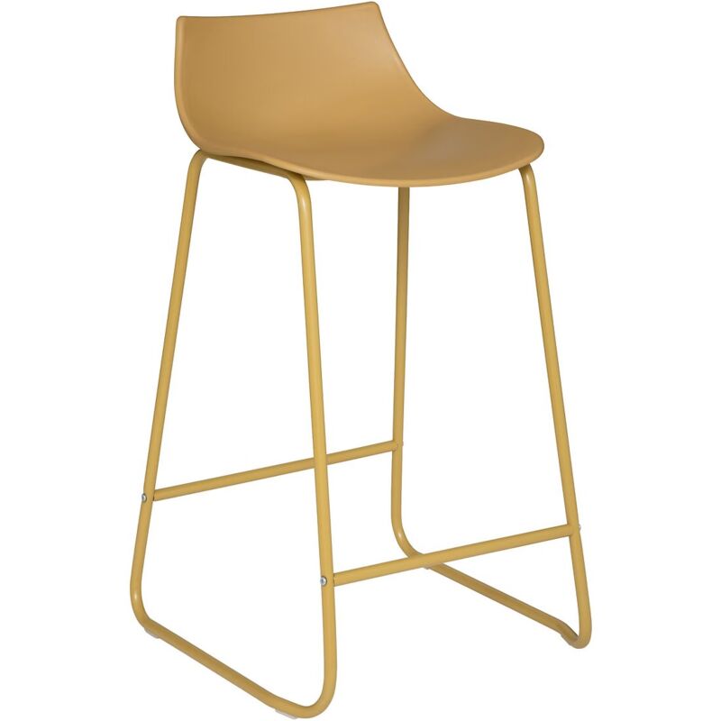 Atmosphera - Tabouret Hauteur Îlot Otac pp Jaune Ocre