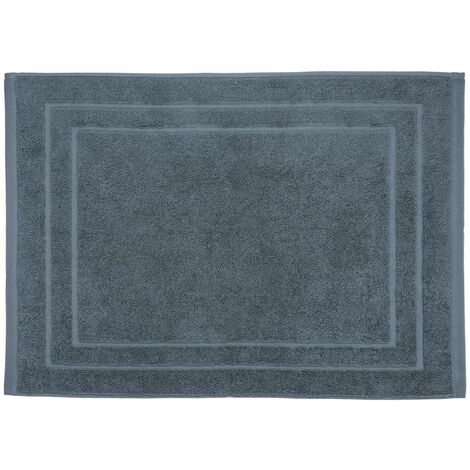Atmosphera – Tapis de bain en coton gris foncé 50 x 70 cm – Épaisseur 1 cm – Densité 700 g/m² – Lavable en machine pour entretien facile