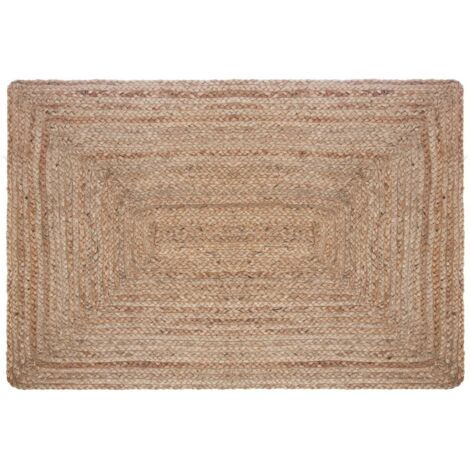 Atmosphera – Tapis décoratif en jute naturel 60 x 90 cm – Tapis scandinave pour salon, chambre ou cuisine – Facile à entretenir et durable