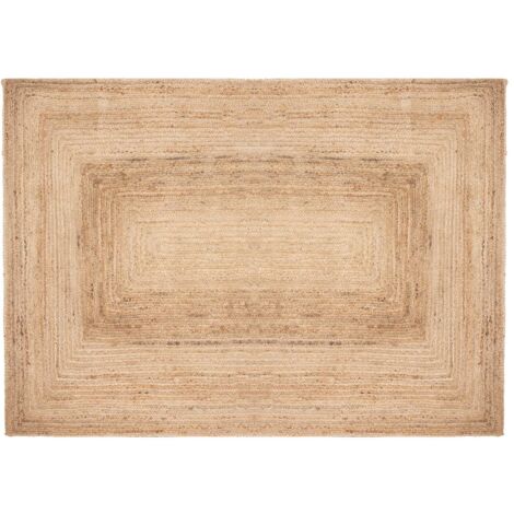 Atmosphera – Tapis jute beige 160x230cm – Texture douce et naturelle – Rectangulaire pour salons et chambres – Épaisseur 0,5cm