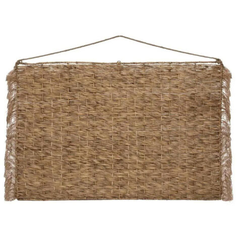 Atmosphera – Tête de lit en jacinthe 178cm – Fer, jute et jacinthe végétale – Style bohème chic – Dimensions H. 110cm, L. 1,2m