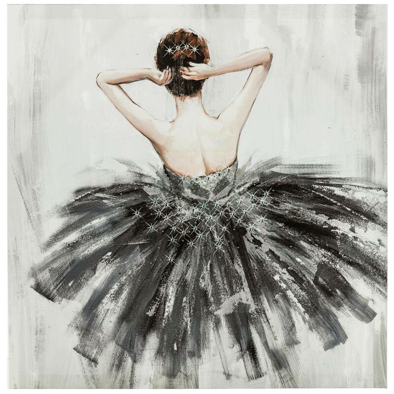 Toile imprimée Danseuse 48x48cm Atmosphera créateur d'intérieur