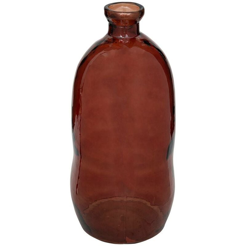 Vase bouteille Uly en verre recyclé H73cm ambre Atmosphera créateur d'intérieur