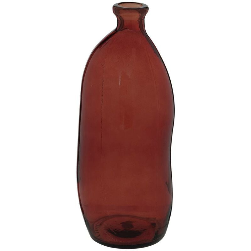 Vase bouteille Uly en verre recyclé D13cm ambre Atmosphera créateur d'intérieur