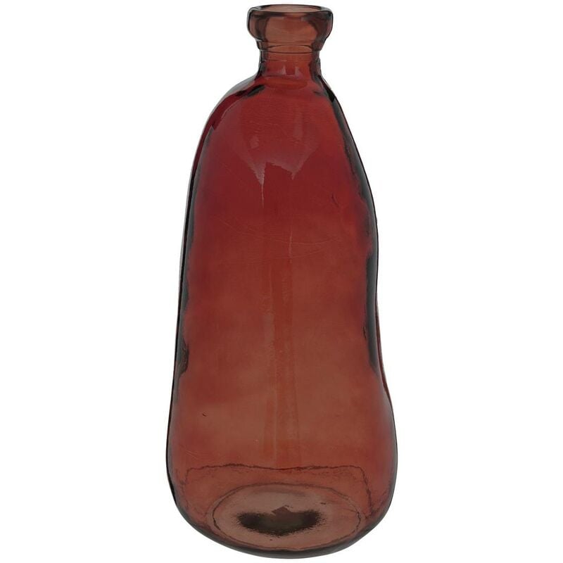 Vase bouteille Uly en verre recyclé H51cm ambre Atmosphera créateur d'intérieur