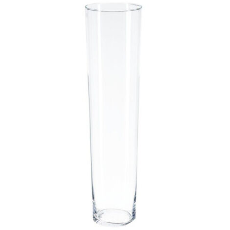 Atmosphera – Vase conique 70cm en verre transparent – Hauteur 70,2cm – Diamètre 18cm – Design moderne pour décoration intérieure