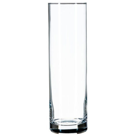 Atmosphera – Vase cylindrique 26cm en verre transparent – Forme élégante – Pour décoration intérieure – Facile à entretenir