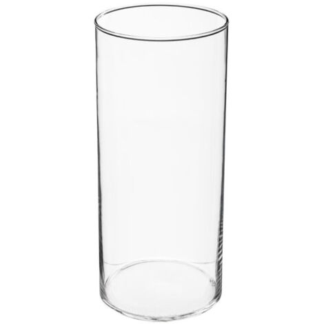 Atmosphera – Vase cylindrique en verre 30cm – Transparent – D. 13cm – Poids 0,76kg – Décoration intérieure élégante