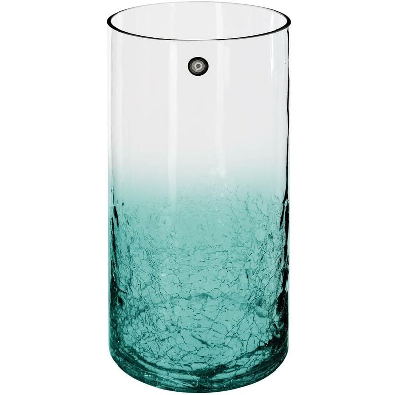 Atmosphera Créateur D'intérieur - Vase cylindre verre craquelé H30cm