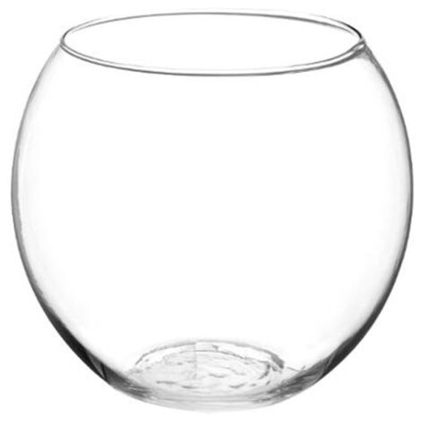 Atmosphera – Vase en verre boule 19cm transparent – Forme ronde – Facile d'entretien – Pour décoration intérieure – Poids 0,550 kg