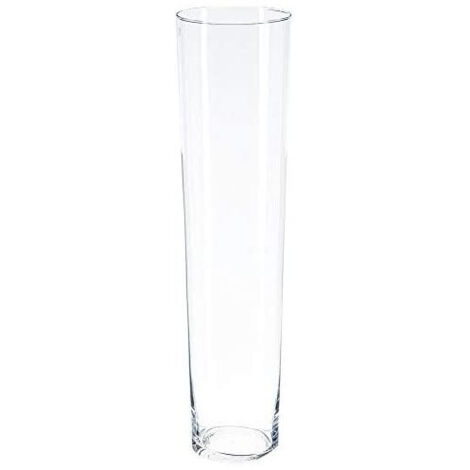 Atmosphera – Vase en verre transparent 70 cm – Forme conique élégante – Diamètre 18 cm – Pour bouquets et compositions florales