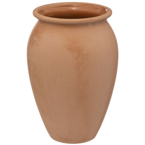 Atmosphera - Vase Jarre Terracotta en terre cuite D 12,8 x H 18,4 cm - Terracotta
