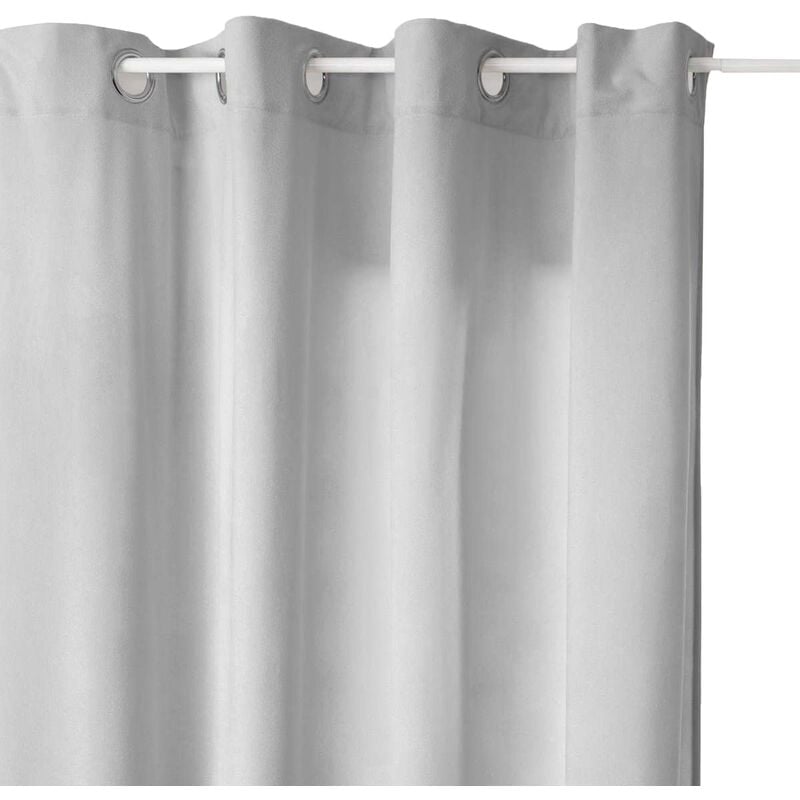 

Cortina gris claro 'Lilou' 140x260 cm con ojales metálicos