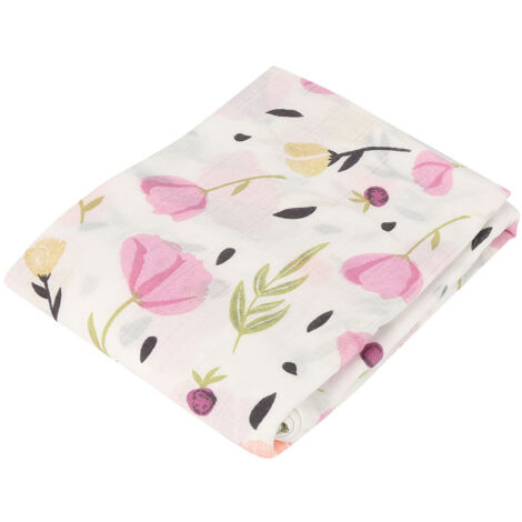 Atmungsaktive Musselindecke für Neugeborene 120x120cm - Weiches Badetuch für Babys und Kleinkinder