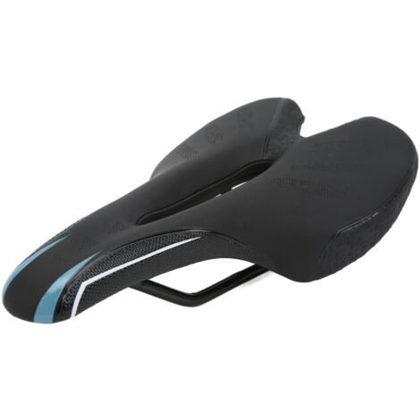 Atmungsaktiver Fahrradsattelbezug, ergonomisches Kissen für Mountainbikes, schwarzer und blauer elastischer Schaumstoffsattelbezug