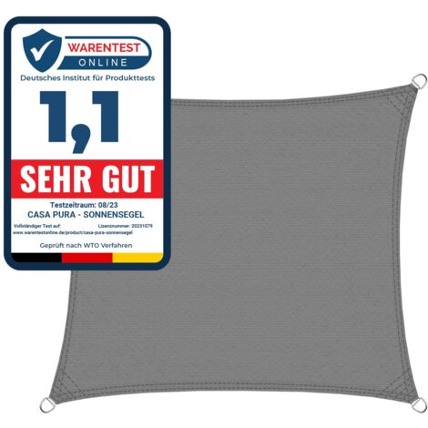 Atmungsaktives Sonnensegel | Rechteckig | 4 Größen | 3 Farben