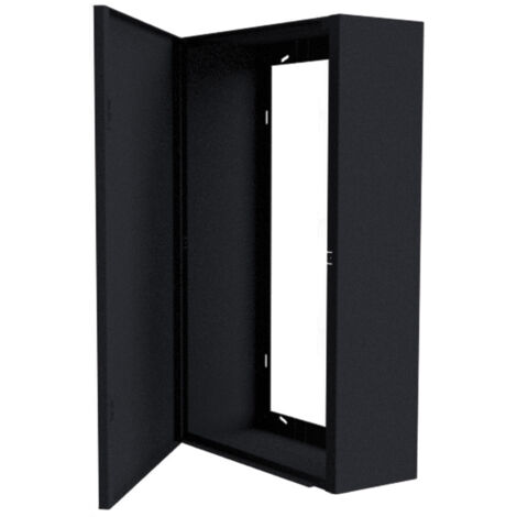 Atole – Coffret électrique nu 13 modules en acier noir – Dimensions utiles H. 480mm – Installation rapide et personnalisable – Fabrication française