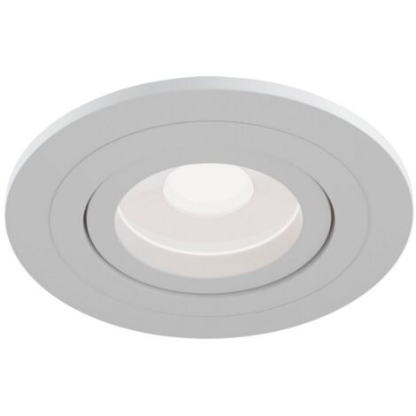 Atom Downlight encastré blanc, 1 lumière, GU10