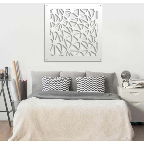 ATOM - Pannello in PVC traforato - Parasole - Colore: bianco - Misura: 48x48 cm