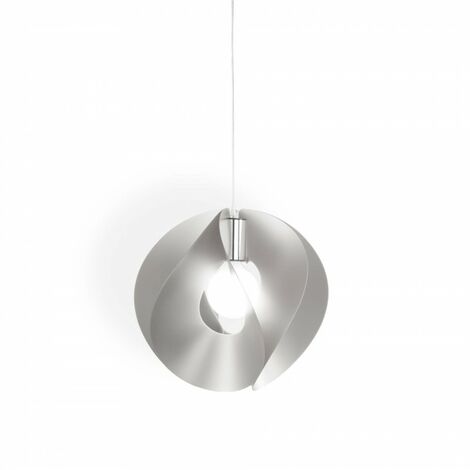 ATOM Silberne Pendelleuchte Durchmesser 45x H42 cm