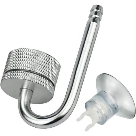 Atomiseur d'Aquarium, Diffuseur Co2, Diffuseur Co2 d'Aquarium, Atomiseur Co2 d'Aquarium, Raffineur Co2 d'Aquarium, Réacteur Dioxyde Carbone, pour Plante d'Aquarium, Argent
