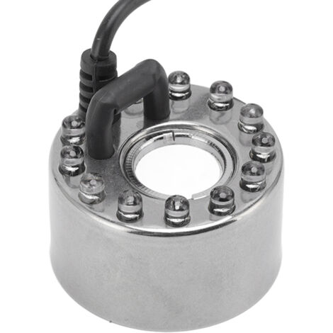 Atomizador de acero inoxidable con 12 LED – niebla de agua para bonsáis/paisajes, enchufe europeo, regalo para el Día de la Madre, decoración para plantas