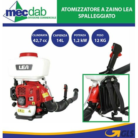 atomizzatore spalleggiato a scoppio 42,7 cc