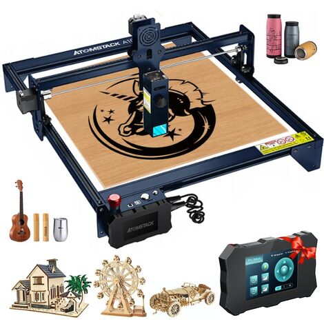 ATOMSTACK A10 Pro 10W Präzisions-Lasergravur- und -schneidemaschine, DIY DIY-Handwerk, unterstützt Offline-Gravur, Augenschutz-Festfokus, Touchscreen-Bedienfeld, geeignet für Holz, Metall, Acryl, Grav