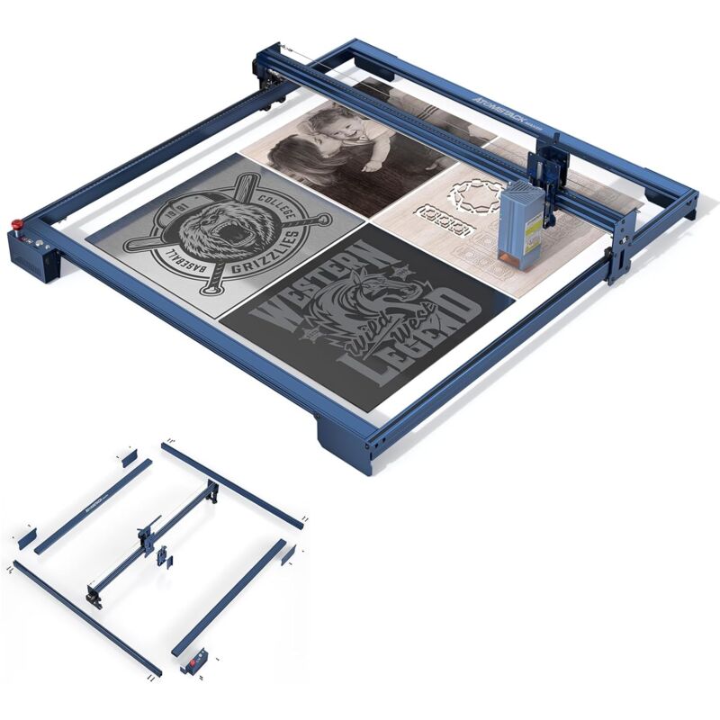 Atomstack - AE85 Kit d'extension 850 x 800 mm avec réglage d'axe L1 z pour machine de gravure laser A40 Pro, A30 Pro, A20 Pro, A10 pro, A5 pro, A5
