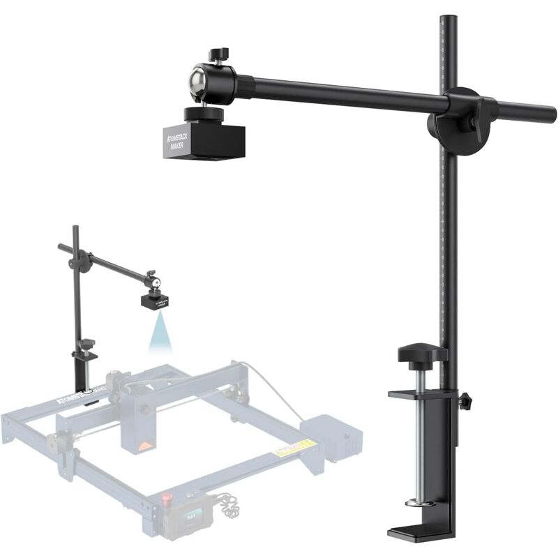 Atomstack - Maker AC1 Caméra graveur laser, appareil photo numérique industriel 5MP Pixel hd, positionnement automatique précis, enregistrement vidéo