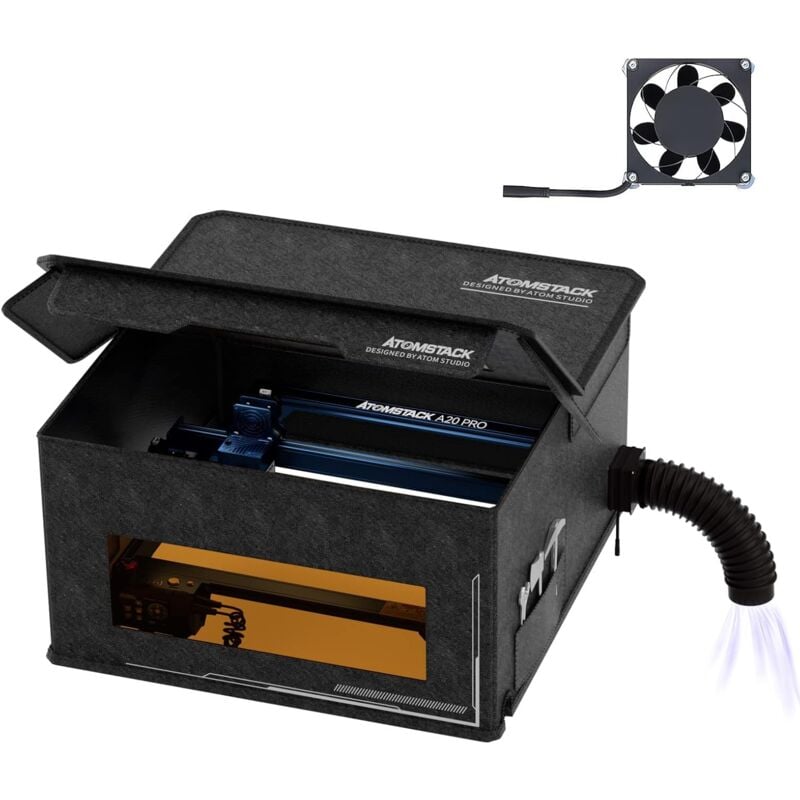 Atomstack - maker FB2 Boîte de protection, housse anti-poussière pour machine de gravure laser, boîte de découpe laser 700 x 700 x 460 mm, ferme